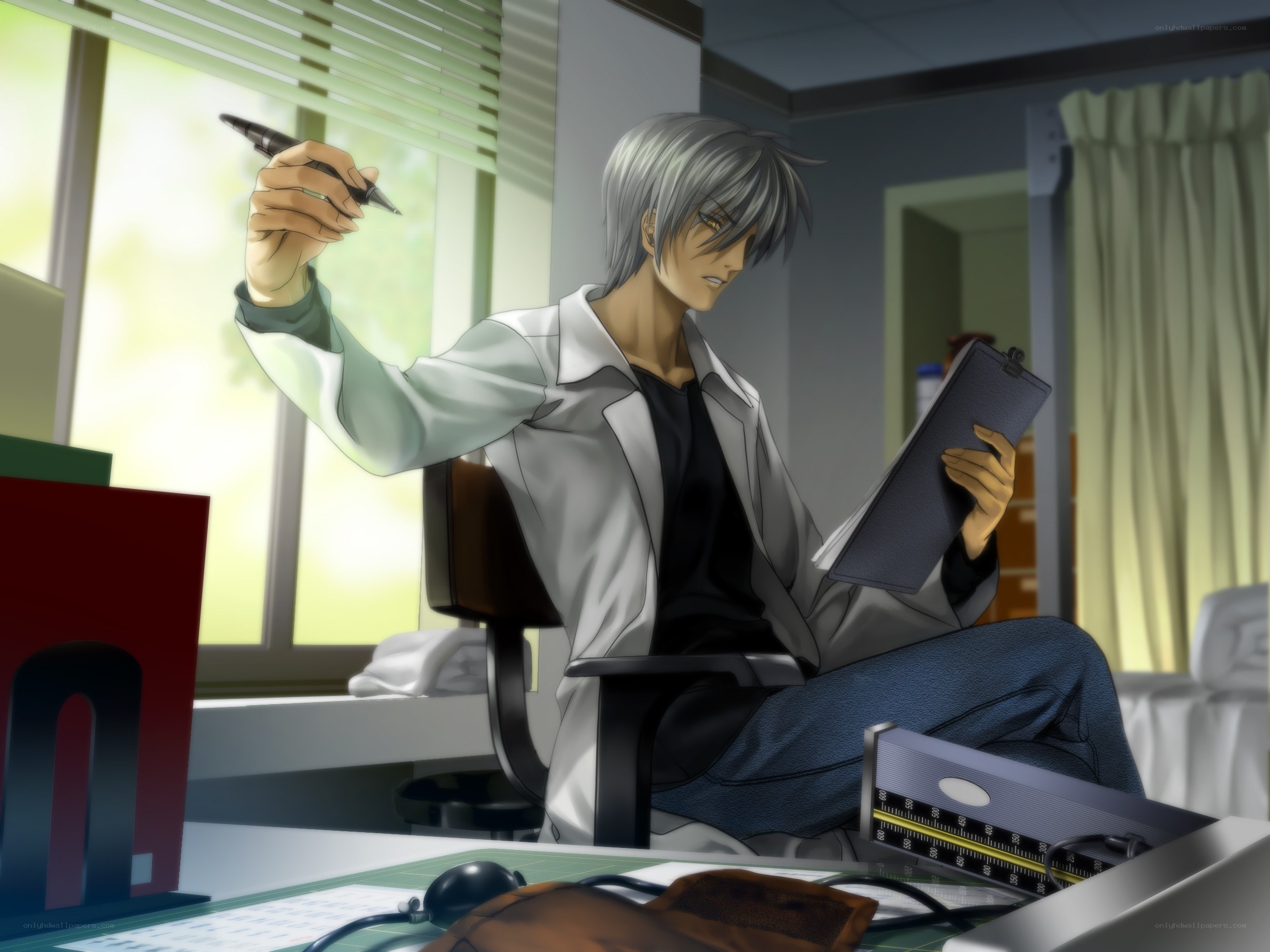 doctor in office