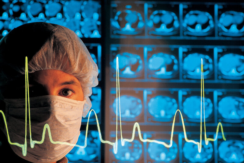 Doctor in Surgical Cap — Blue