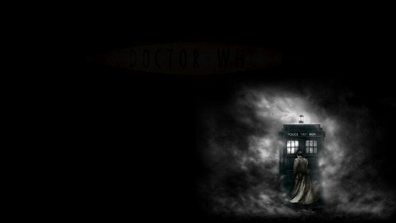 Doctor Standing by TARDIS