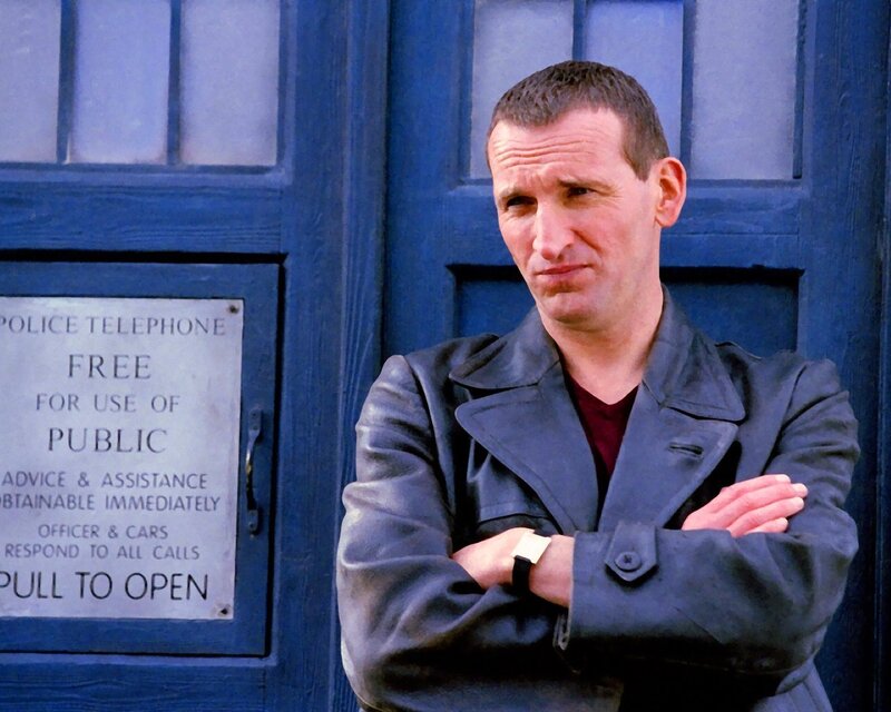 Doctor stands by blue police box