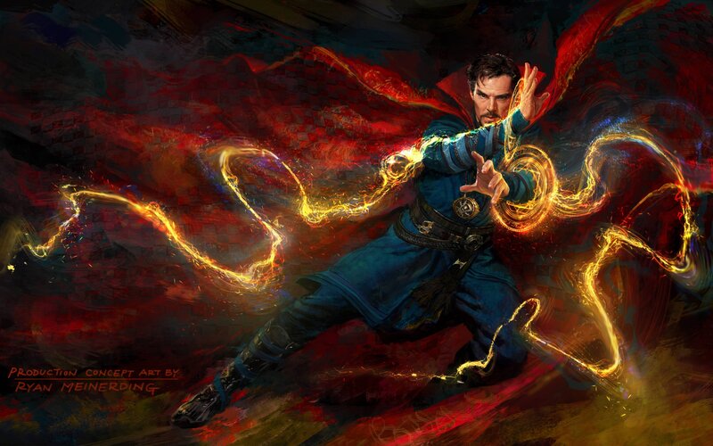 Doctor Strange Casting Spell — Blue