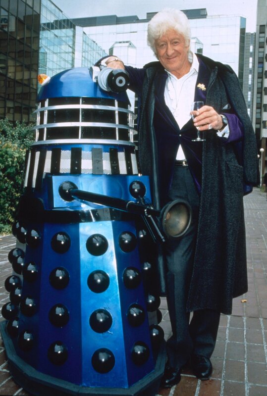 Doctor Who actor with Dalek