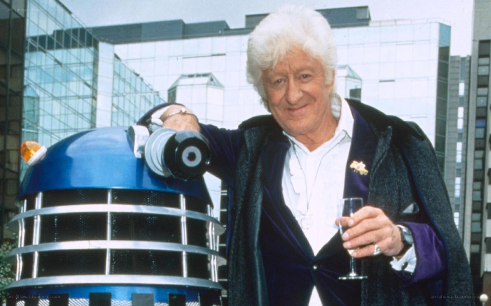 Doctor Who actor with Dalek