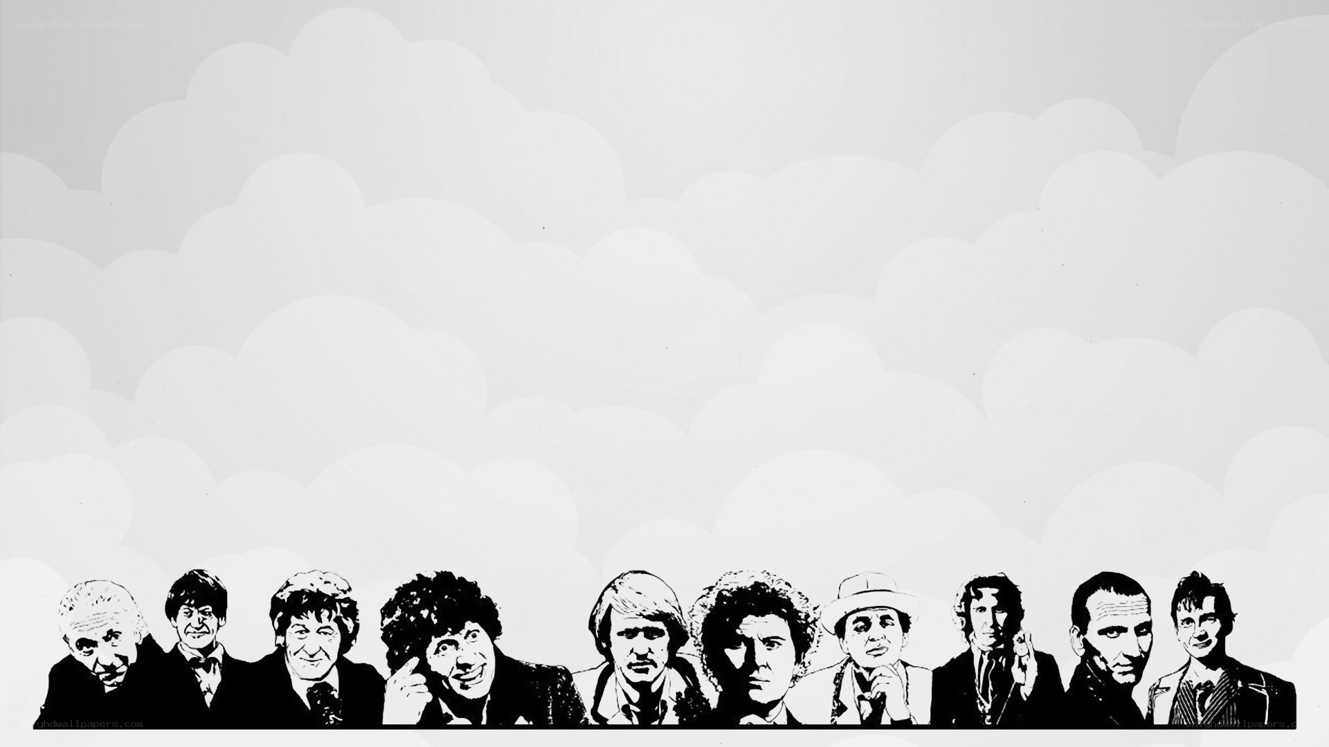 Doctor Who actors collage
