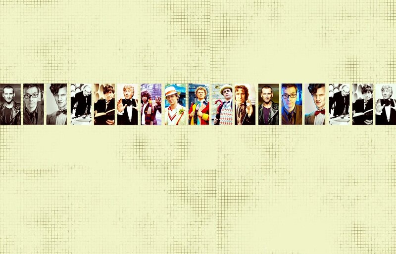Doctor Who actors collage
