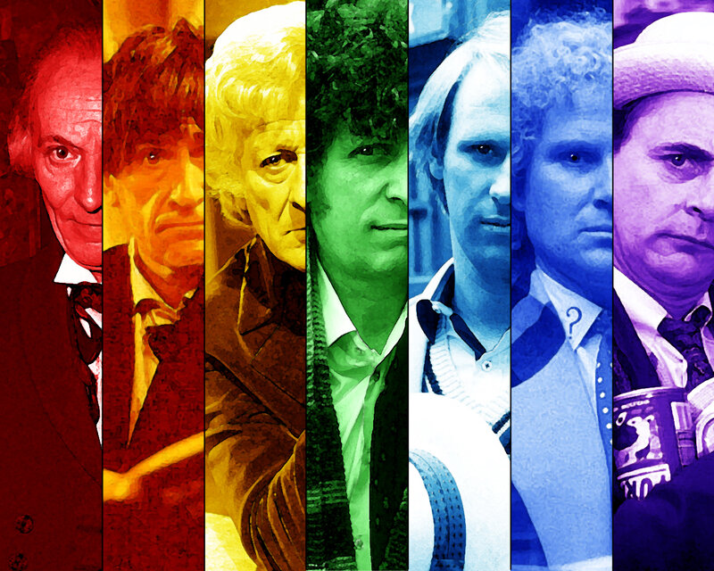 Doctor Who actors collage