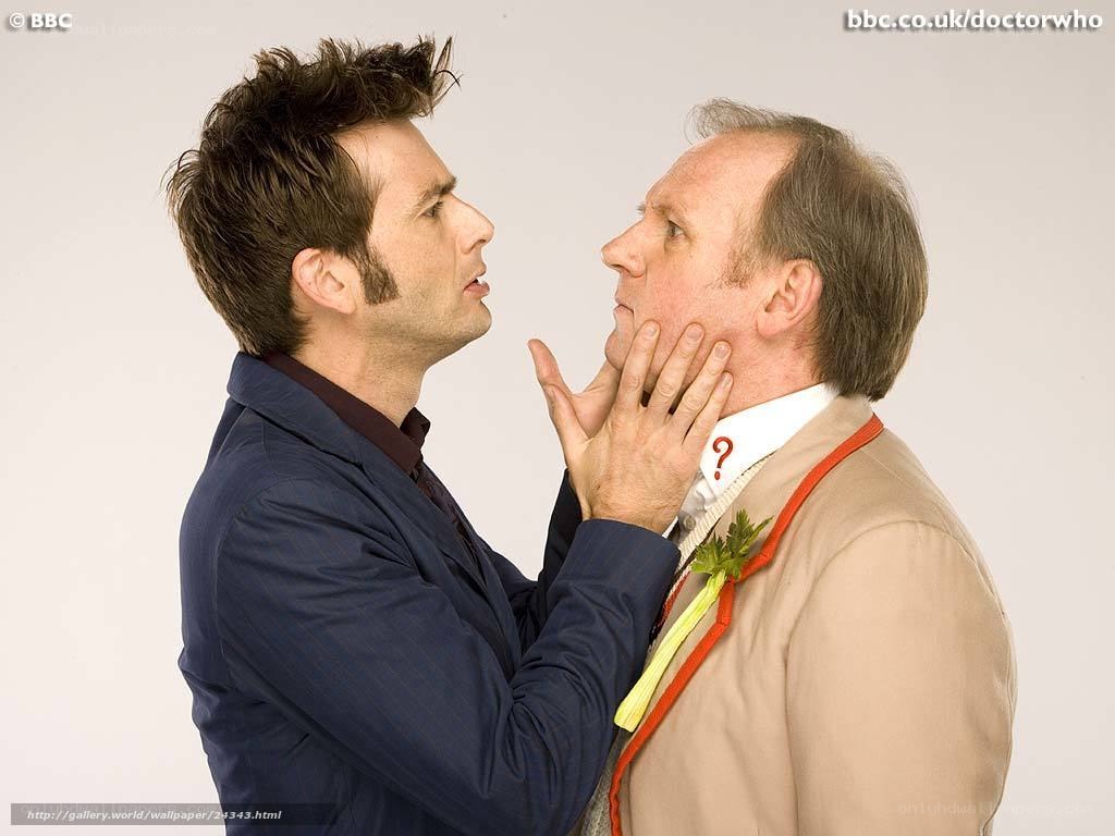 Doctor Who actors in scene