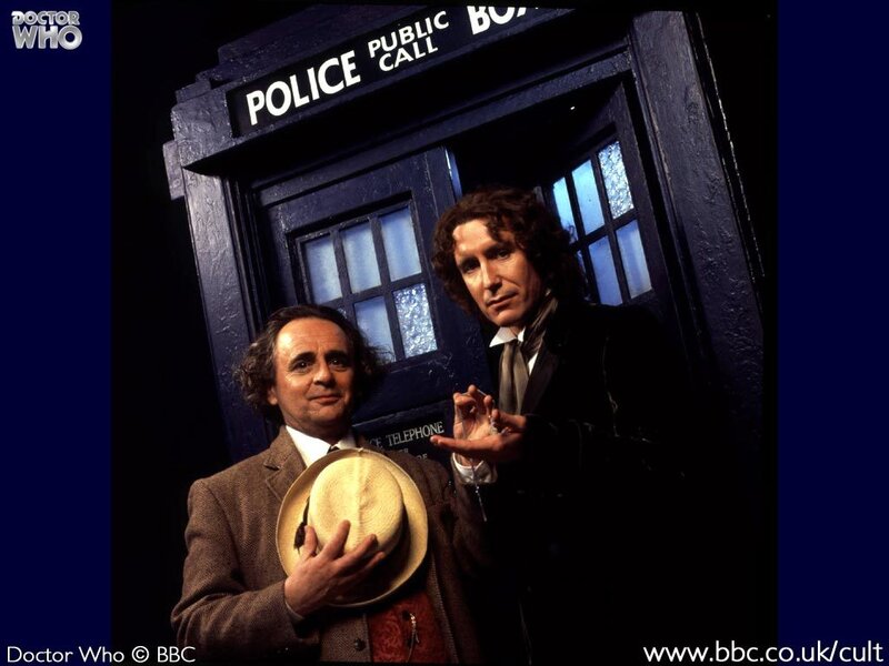 Doctor Who actors with TARDIS
