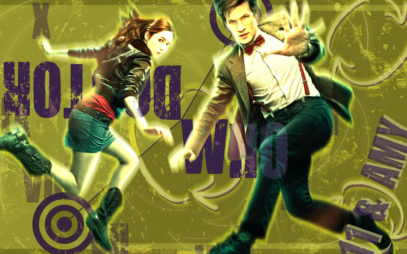 Doctor Who and Amy Pond action