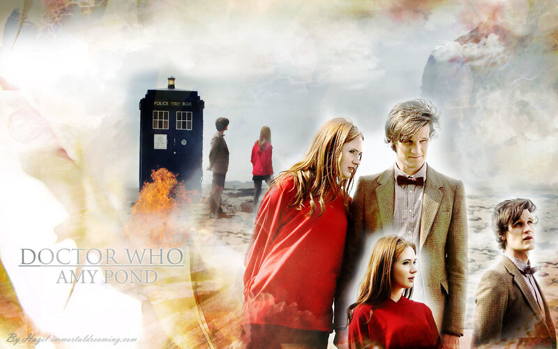 Doctor Who and Amy Pond collage