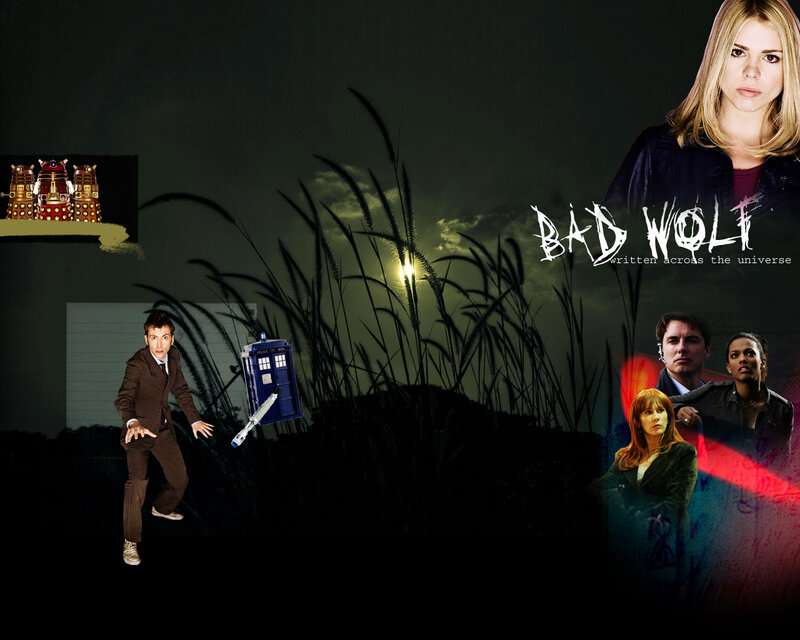 Doctor Who and Bad Wolf collage