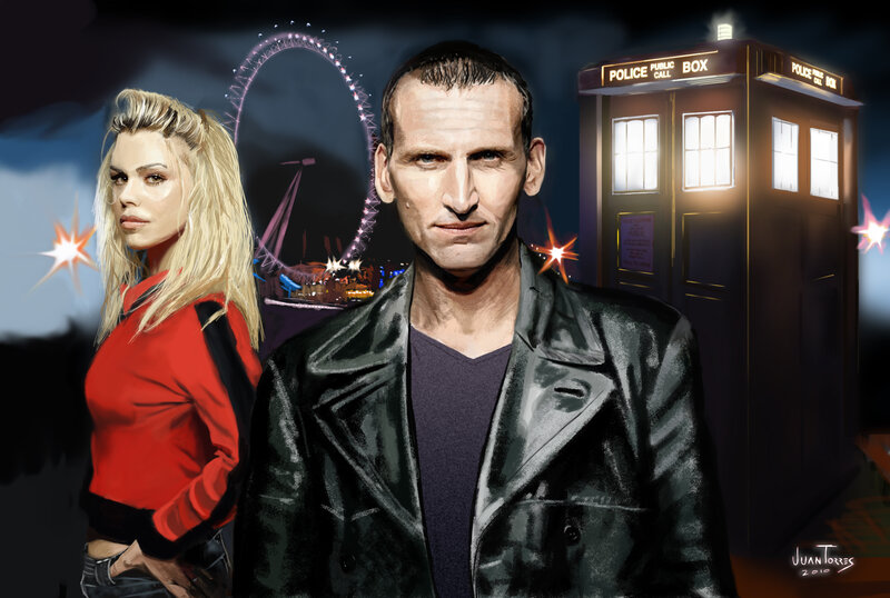 Doctor Who and companion art