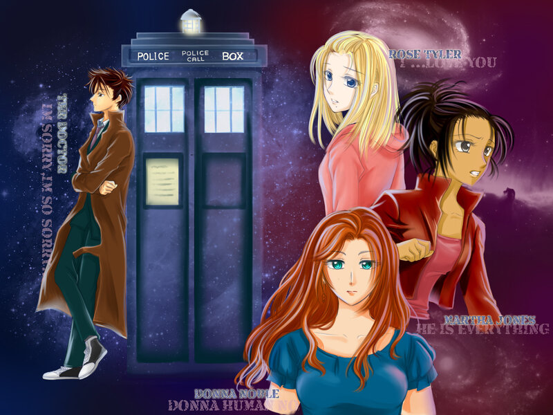 Doctor Who anime-style characters