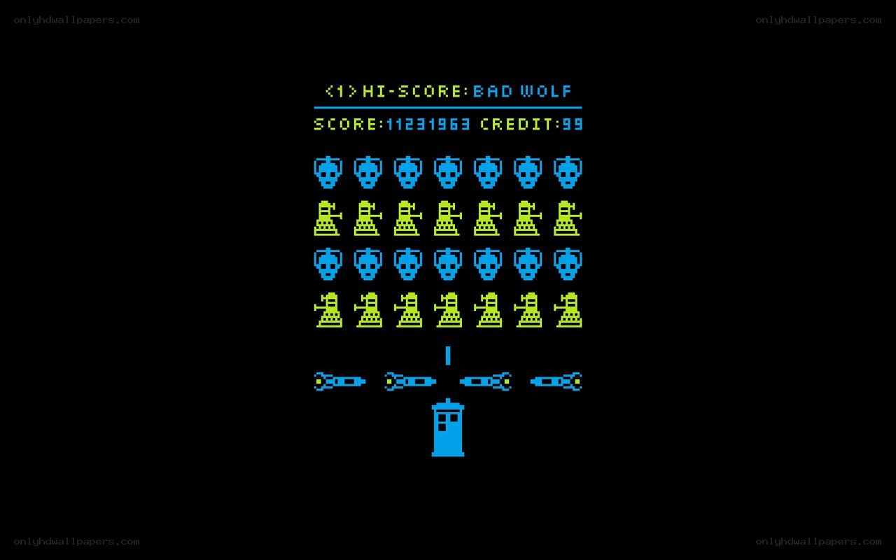 Doctor Who arcade game screen