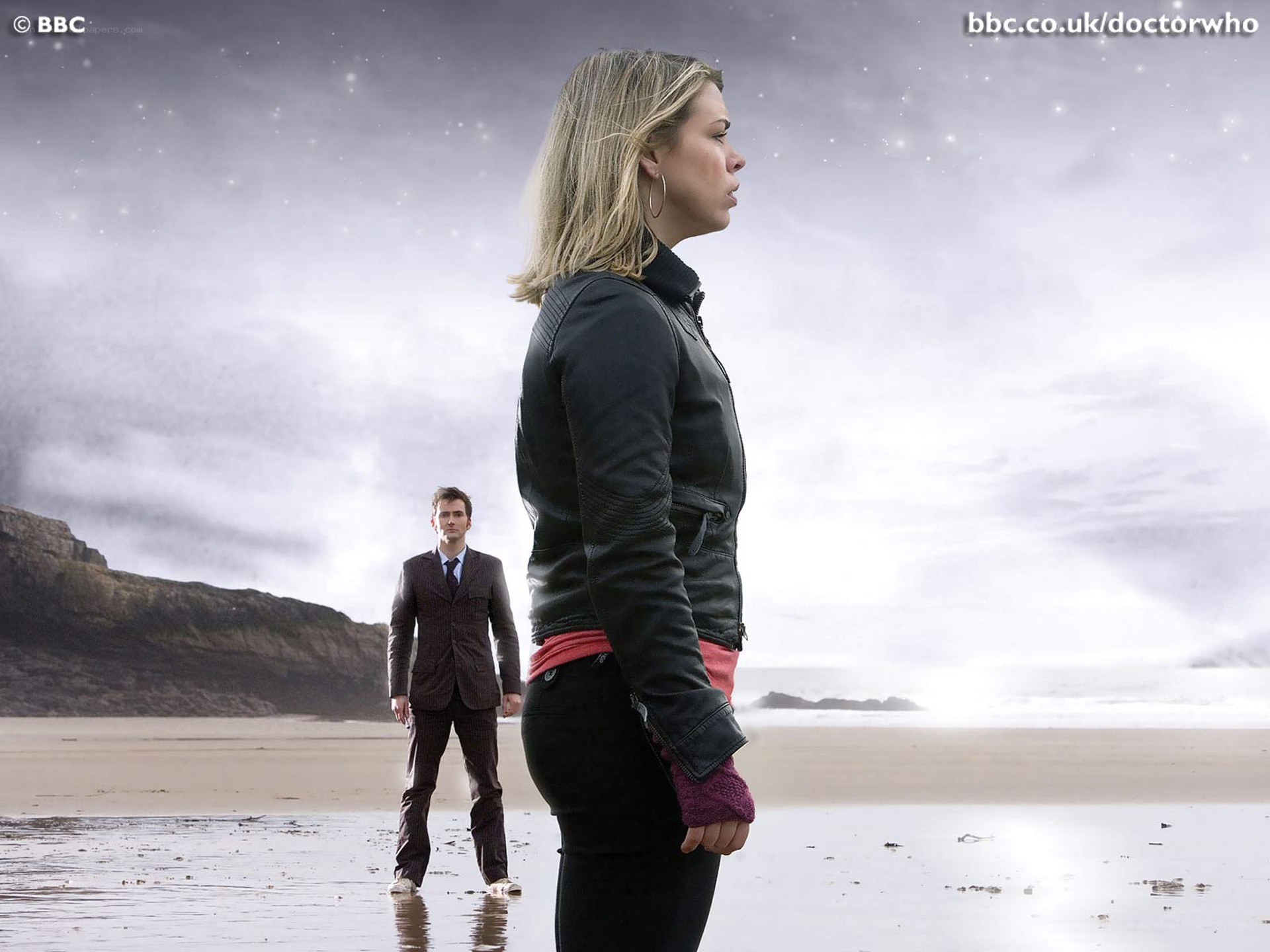 Doctor Who beach scene