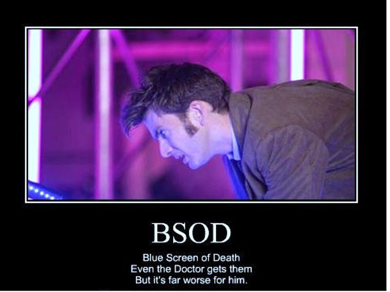 Doctor Who BSOD meme