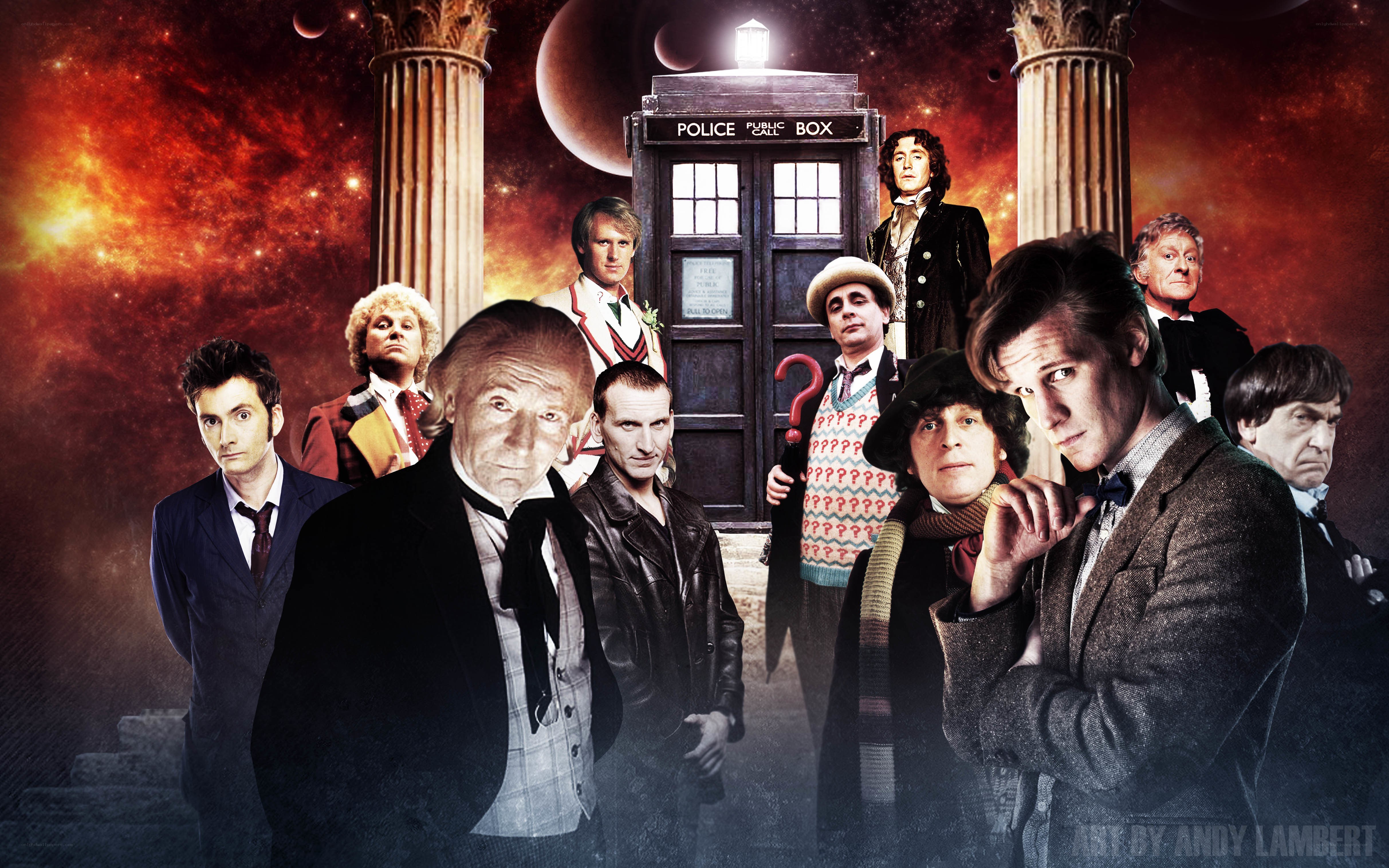 Doctor Who cast collage