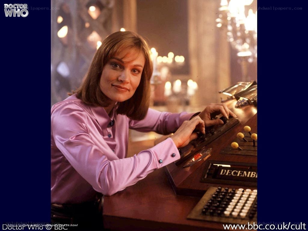 Doctor Who character at console
