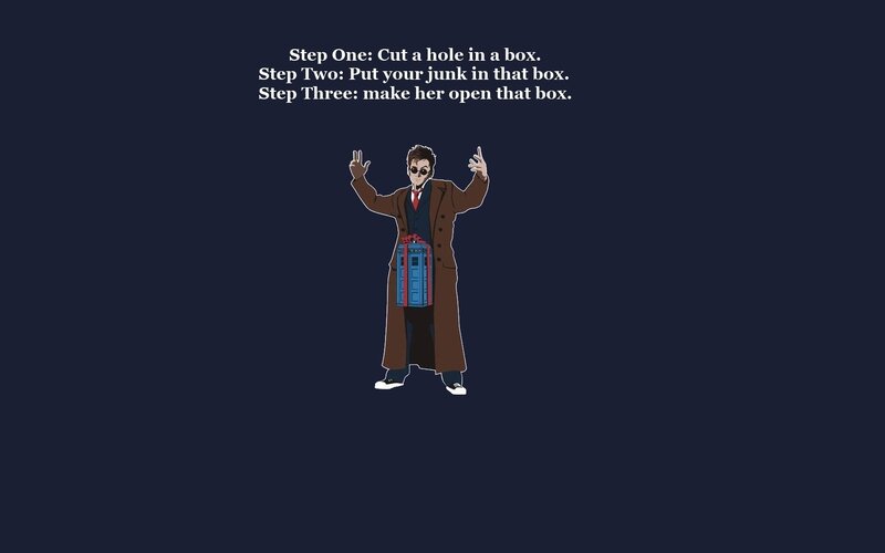 Doctor Who Character — Blue, Humorous
