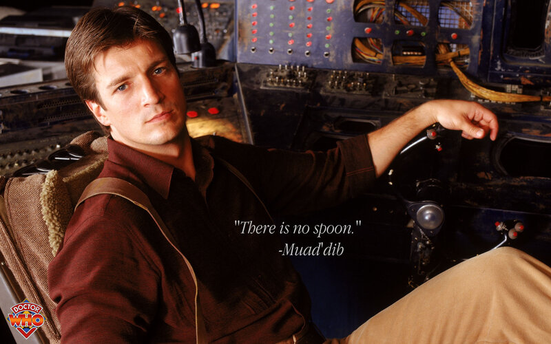 Doctor Who character in cockpit