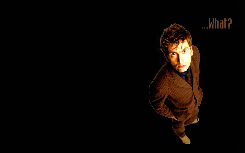 Doctor Who character looking up