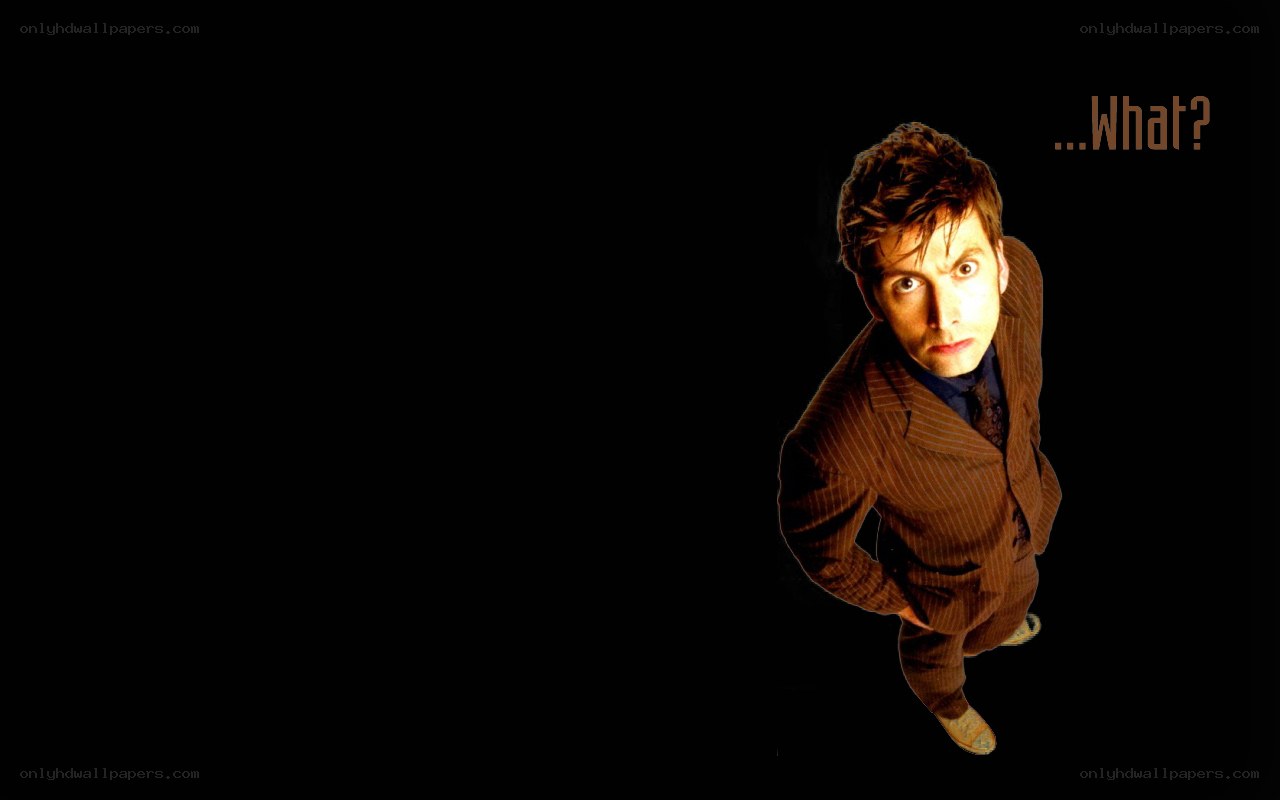 Doctor Who character looking up