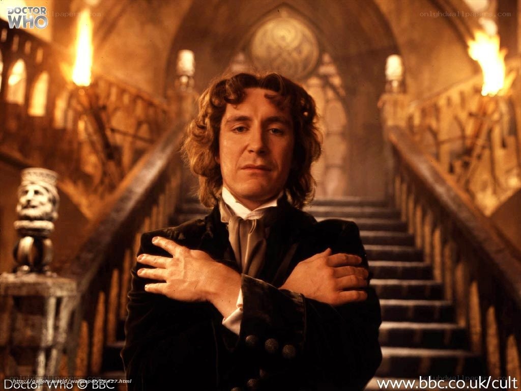 Doctor Who character on stairs
