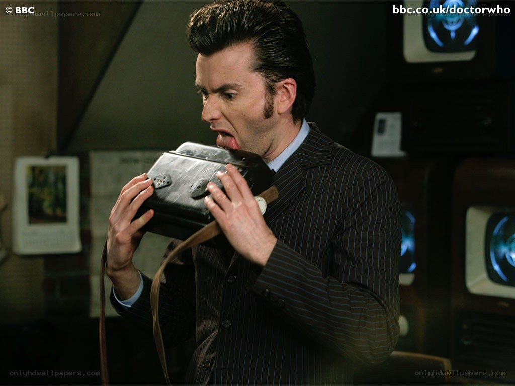 doctor who character with device
