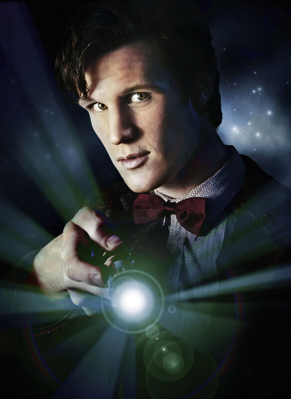 Doctor Who character with sonic screwdriver