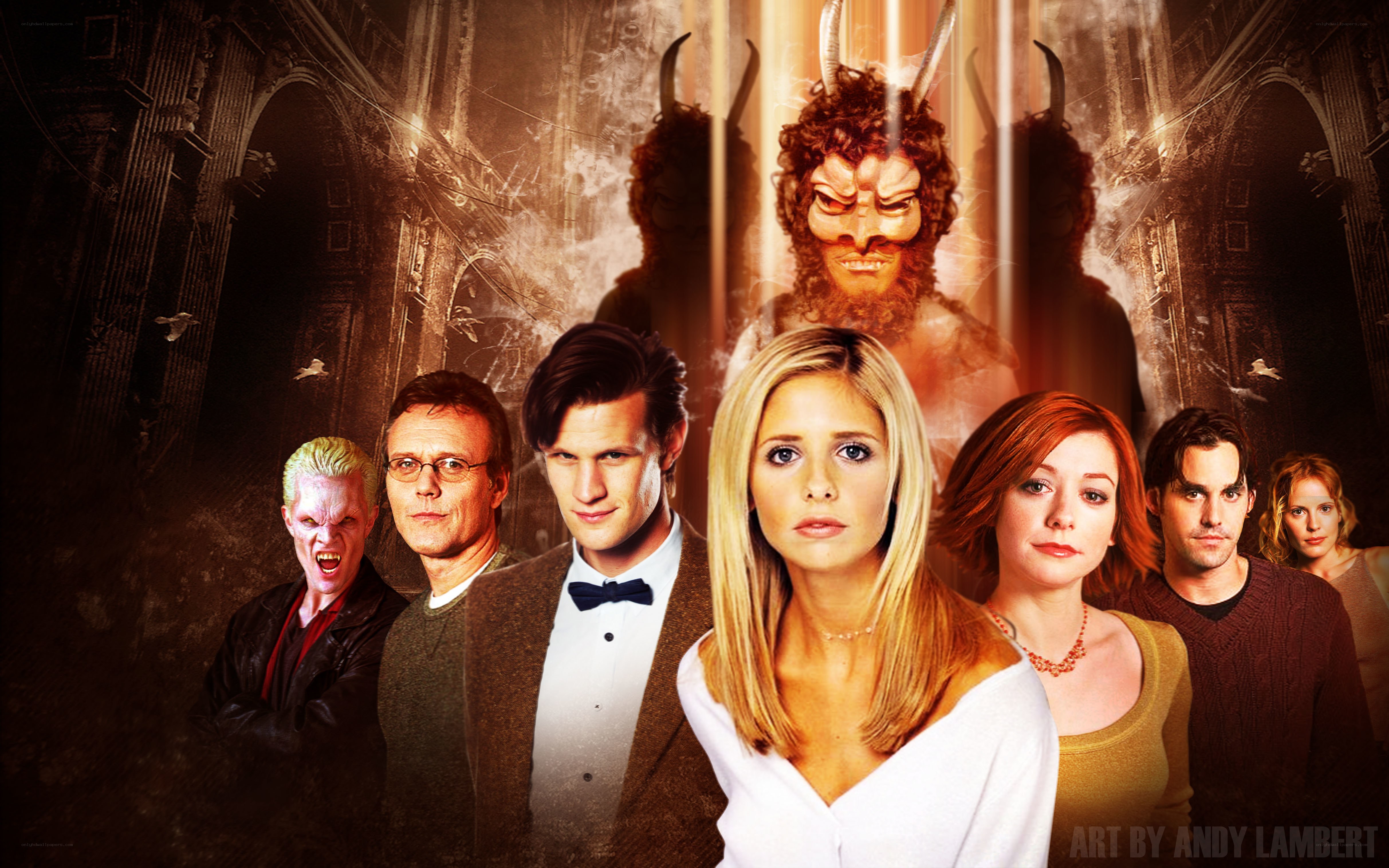 Doctor Who characters collage