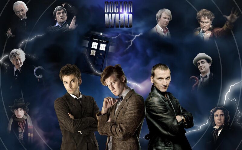 Doctor Who characters collage