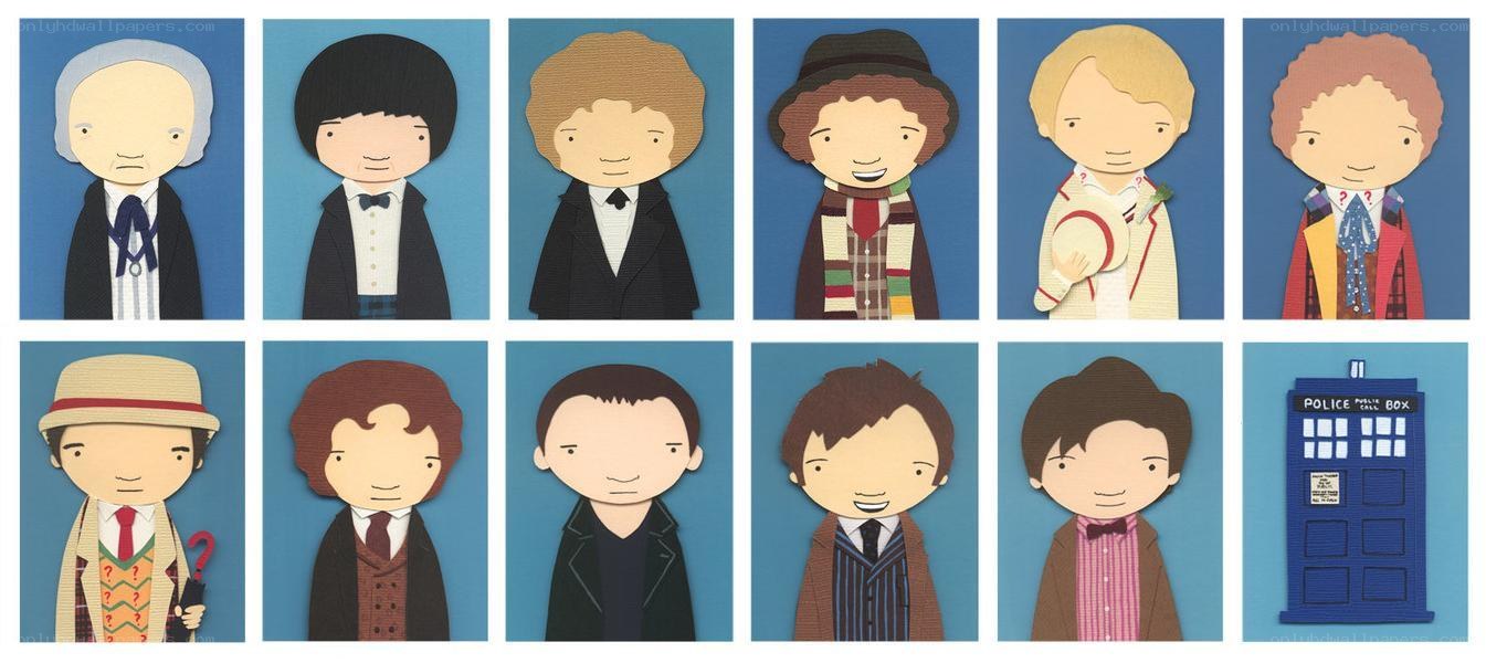 Doctor Who characters collage