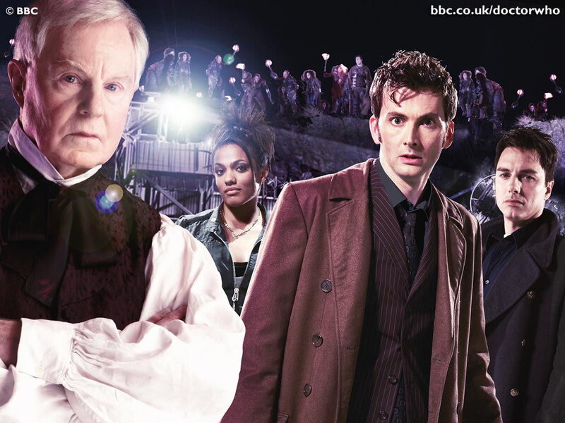 Doctor Who characters in action