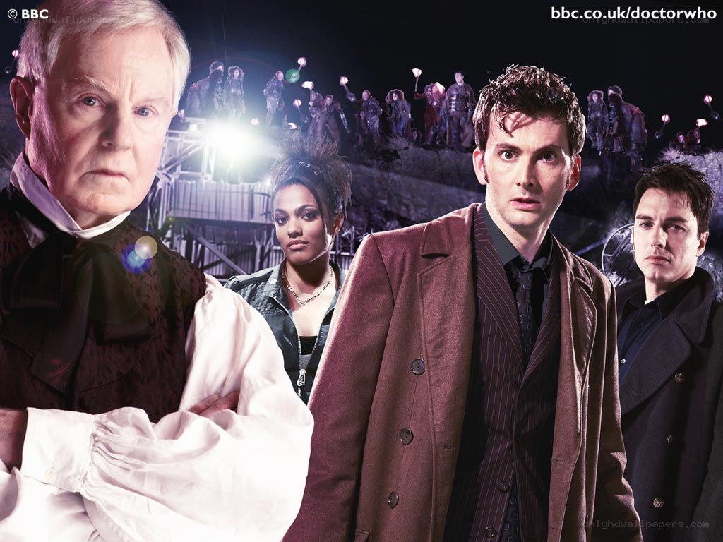 Doctor Who characters in action