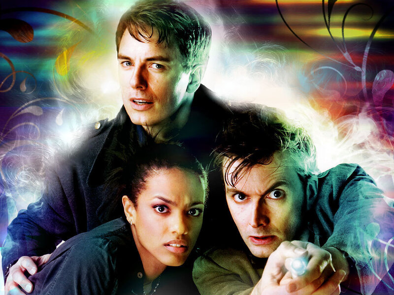 Doctor Who characters in action