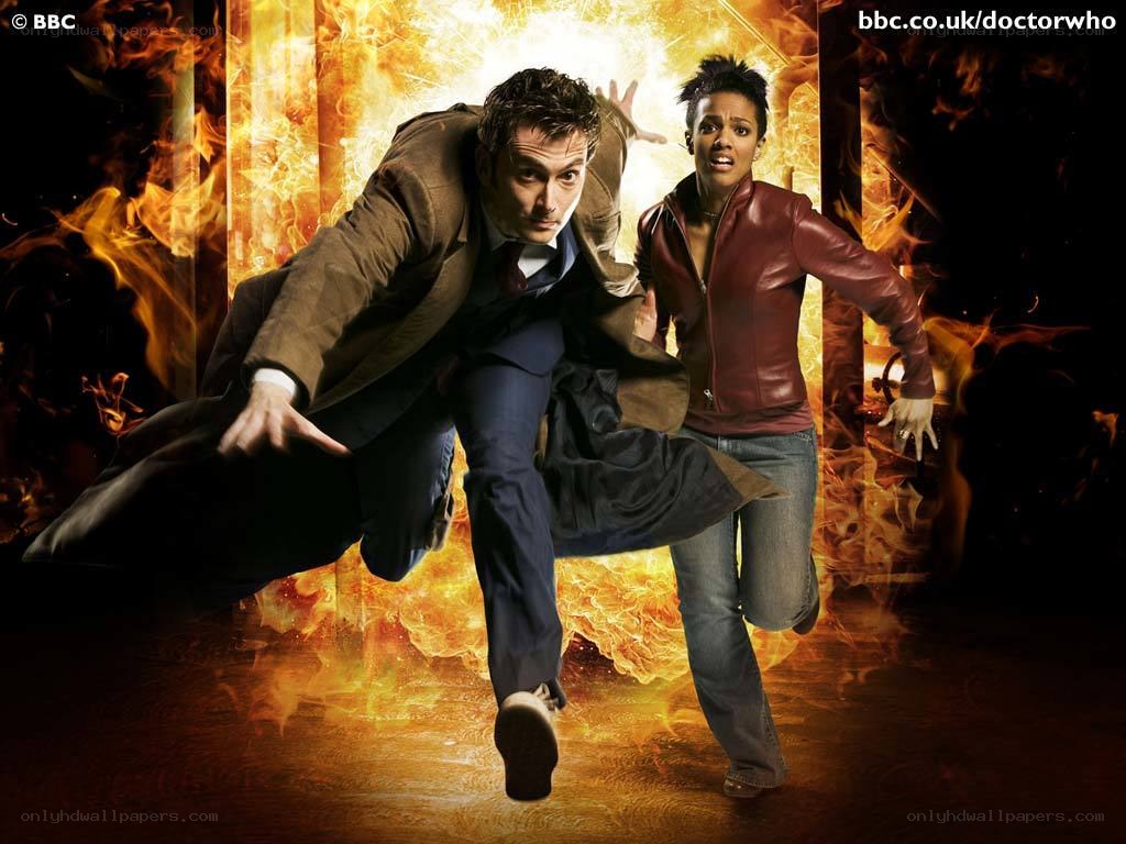 Doctor Who characters in fire