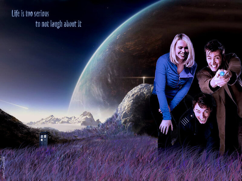 Doctor Who characters on alien planet
