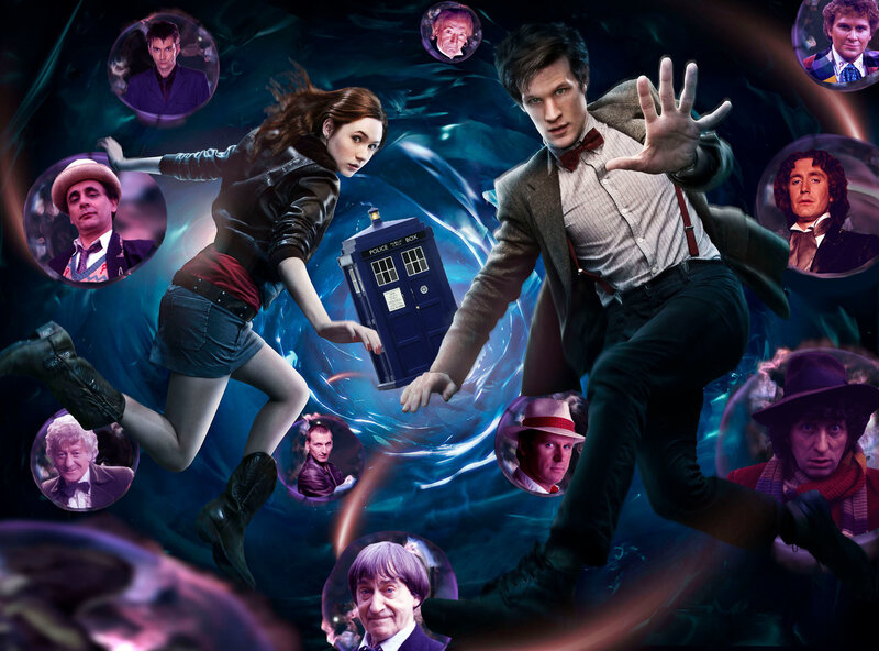Doctor Who collage art