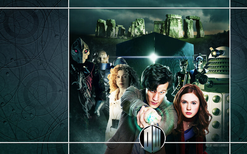 Doctor Who collage with characters