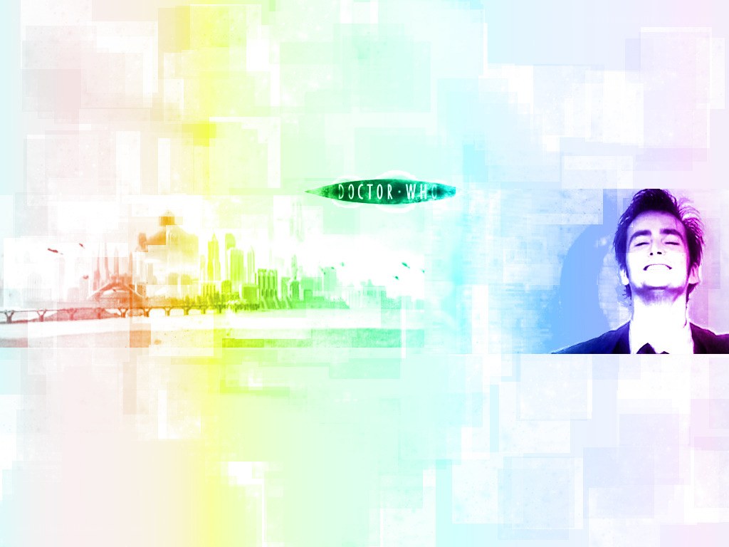 Doctor Who collage with cityscape