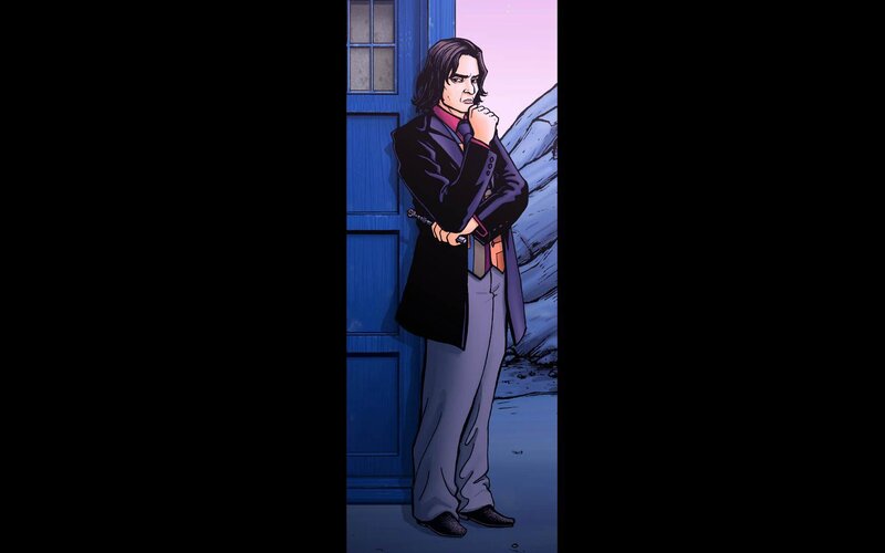 Doctor Who comic panel