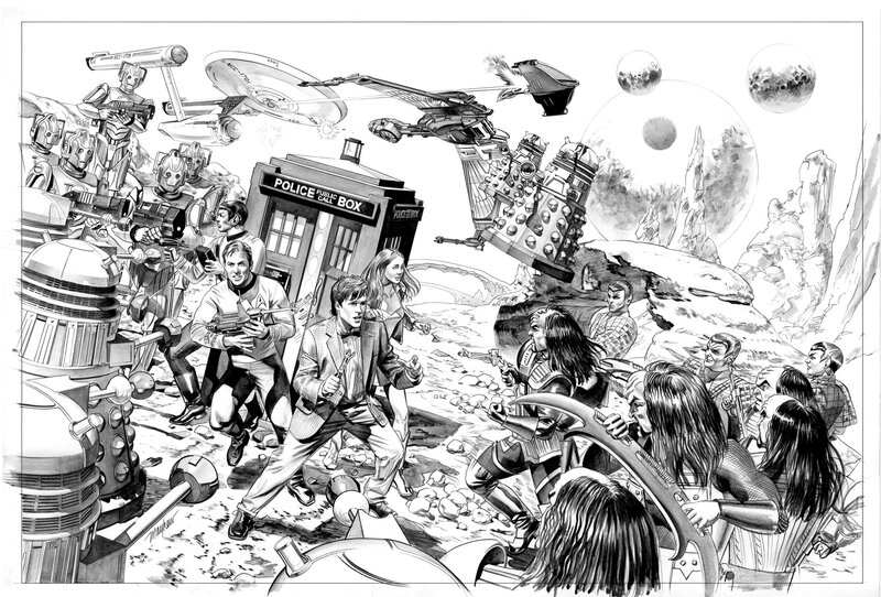 Doctor Who crossover artwork