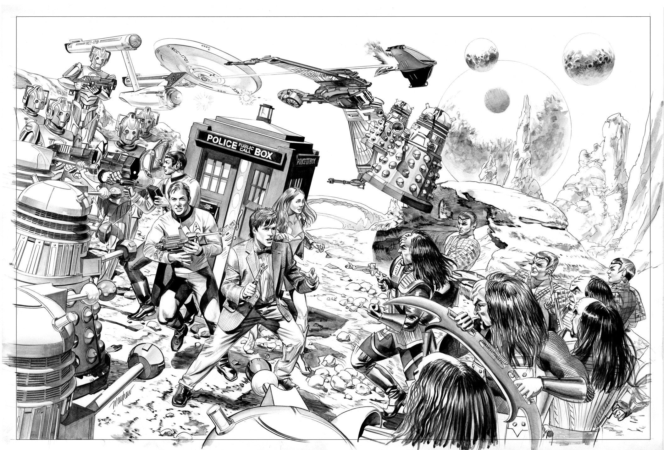 Doctor Who crossover artwork