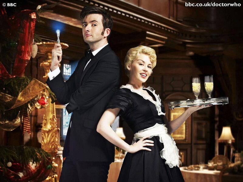 Doctor Who festive scene