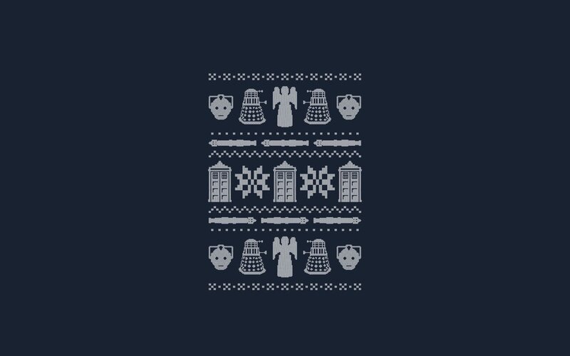 Doctor Who holiday sweater design