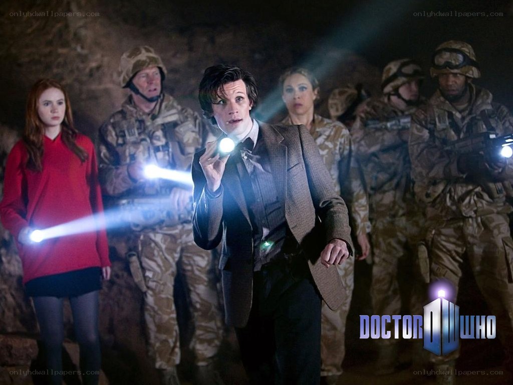 Doctor Who in a cave