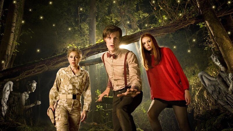 Doctor Who in a forest