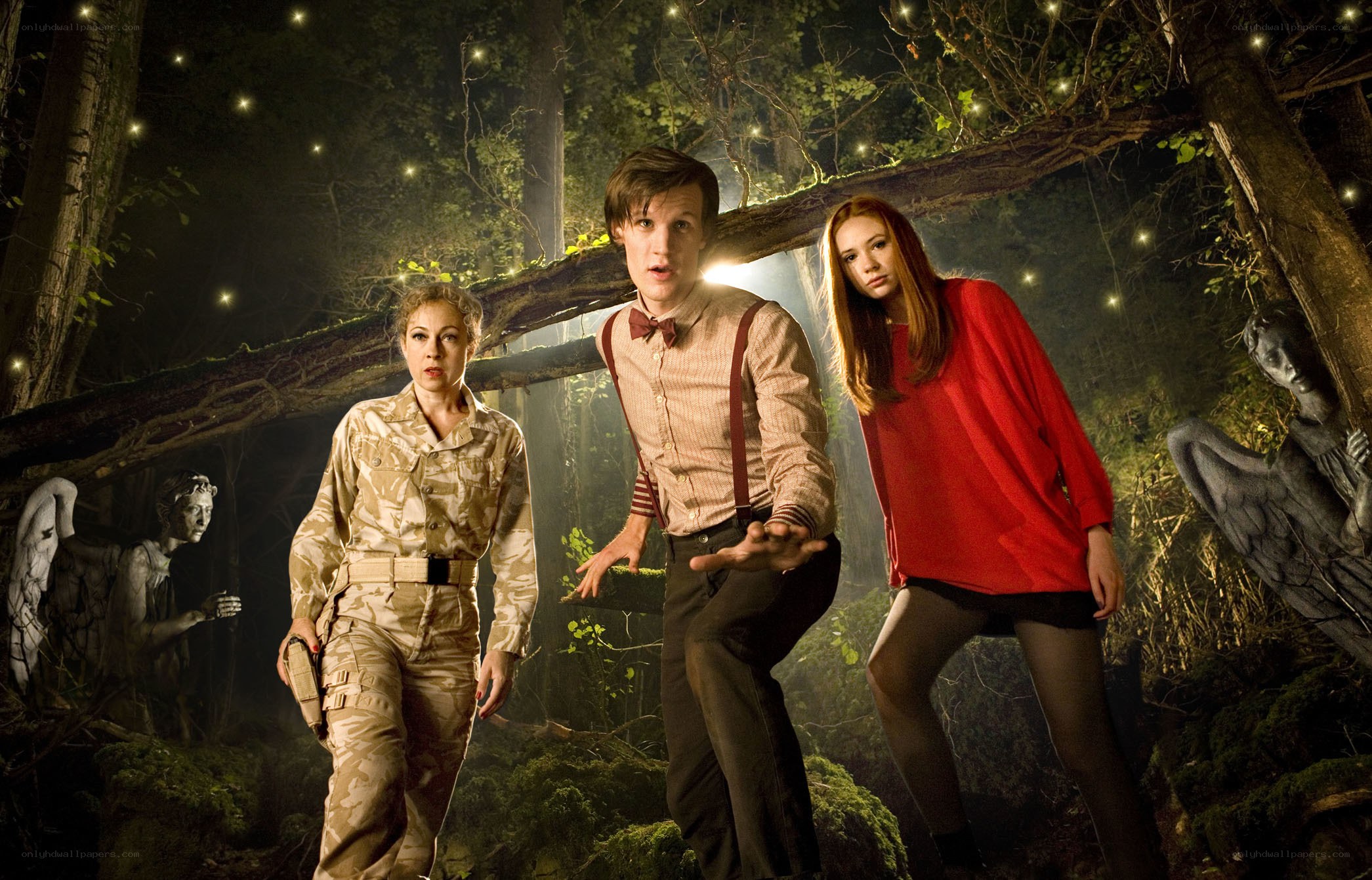 Doctor Who in a forest