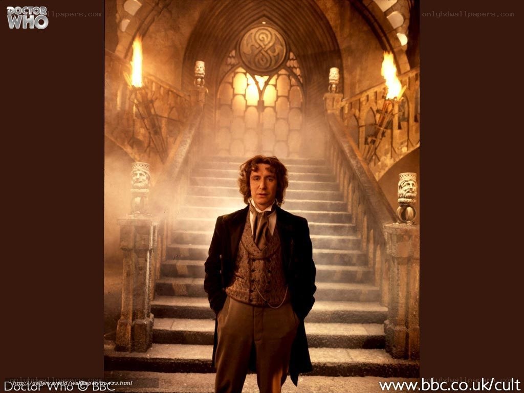 Doctor Who in a grand hall