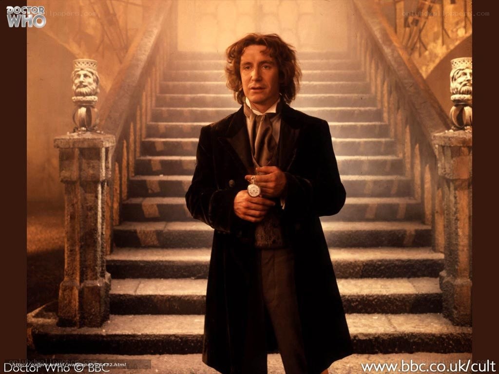 Doctor Who in a grand hall